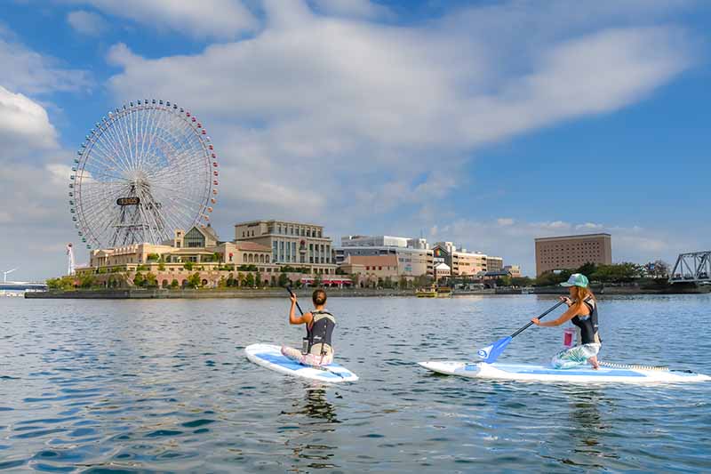 横浜の海でマリンスポーツ、SUP体験