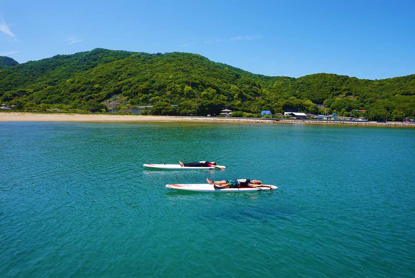 小豆島1日海遊びプランで遊べるSUPスクール